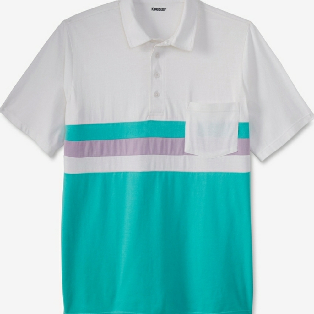 3 lightweight golf pocket polo shirts, size 5xl, NWT